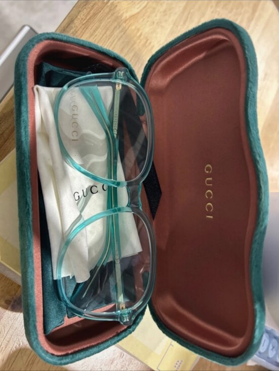 Gucci Accessories - Gucci Women's Clear Teal Frame Sunglasses